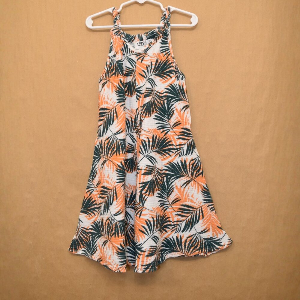 L&D Tropical Print Sundress, Size M (7-8)